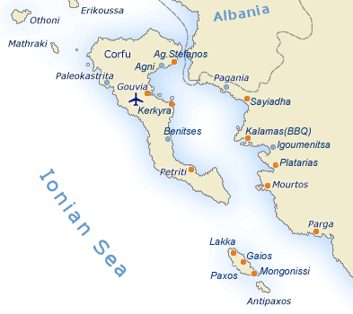 Ionische Zee, Corfu gebied